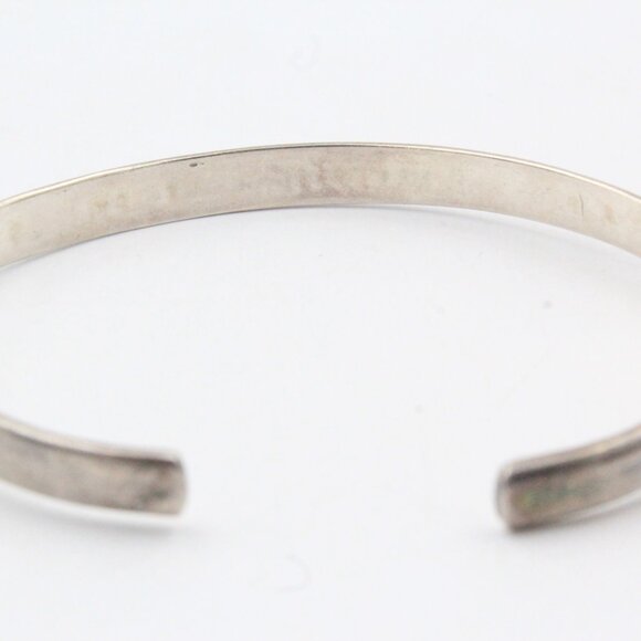 STERLING SILVER NAVAJO TWISTED ROPE CUFF BRACELET - Picture 8 of 9